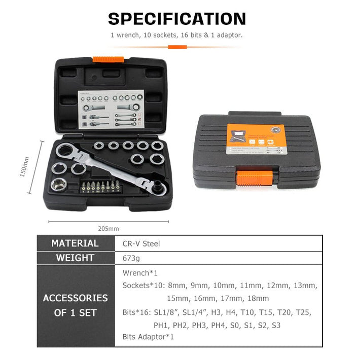 28 In 1 Socket Wrench Set - itsjustagarage